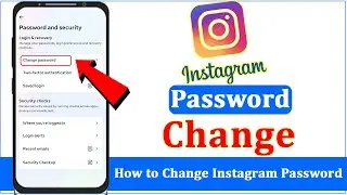 Instagram Ka Password Kaise Change Kare | How To Change Instagram Password | Insta Password Change