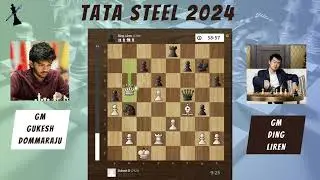 Ding Liren's 1st Win in 245 days - Gukesh vs Ding - Round 3 Tata Steel Chess 2024 || King Sacrifice