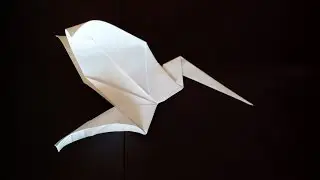 Колибри оригами, origami hummingbird