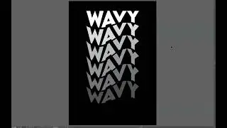 Wavy Text - Adobe Illustrator