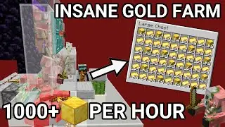 (OLD VERSION) Minecraft Insane Gold XP Farm Tutorial - 145,000+ Items Per Hour (Singleplayer)