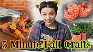 Five Minute Fall Crafts to do before Thanksgiving