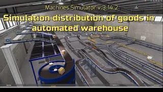 Simulation of automation merchandise distribution in automated warehouse