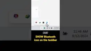 How to Show the Bluetooth Icon in the Taskbar 🔧 | Quick PC Tip