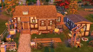 Cute Peasents Tiny House 🍃  The Sims 4 / Speed Build