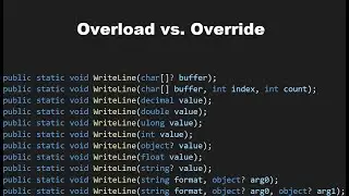 Overload Versus Override