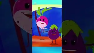 Ten Little Vegetables #shorts #teninthebed #kidssongs #nurseryrhymes #numbers