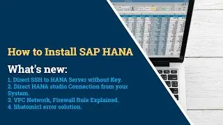 How to Install SAP HANA | Installation of SAP HANA | HANA Installation | Install HANA