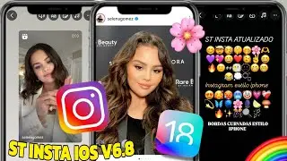 SAIU 🥳 ST INSTA  V6.8 ATUALIZADO 2024 INSTAGRAM ESTILO IPHONE NO ANDROID COM EMOJIS IOS E REELS IOS