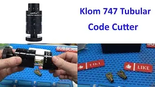 (585) Klom 747 Tubular Key Cutter Code Cutting a Tubular Key