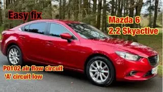 Mazda 6, P0102 air flow circuit A (circuit low)