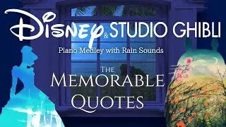 Disney & Studio Ghibli Piano Medley with Rain Sounds for Deep Sleep and Soothing(No Mid-Roll Ads)