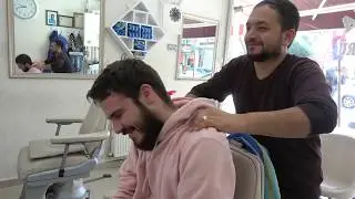 TURKISH BARBER HEAD MASSAGE•FACE MASSAGE•BACK MASSAGE ~ ASMR MASSAGE 337