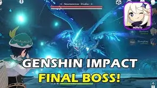 [Genshin Impact] Closed Beta Gameplay Dragon Final Boss Fight!