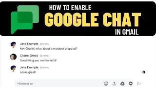 How to Enable Google chat in Gmail✅