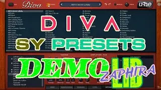 Diva Synthesizer VST Plugin Zaphira Library -🎵 Melodic | Presets Demo (No Talking)