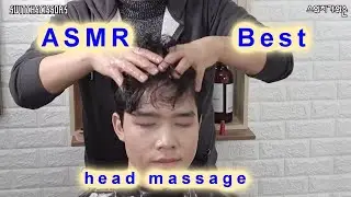 ASMR head massage for men