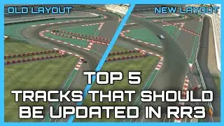 🏎️ TOP 5 TRACKS that SHOULD BE UPDATED in REAL RACING 3 🏁