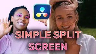 Simple Split Screen in Davinci Resolve for Beginners - Method 1