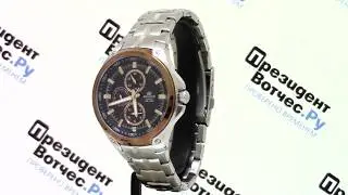 Часы Casio EDIFICE EF-326D-1A [EF-326D-1AVEF] - Круговой обзор от PresidentWatches.Ru