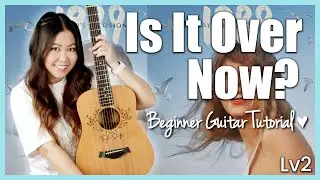 Is It Over Now? 🩵 Taylor Swift EASY Guitar Tutorial Beginner Lesson | Chords, Strumming & Play-Along