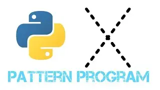 Python Pattern Programs | Printing Stars '*' in X Shape || Python Coding Q/A