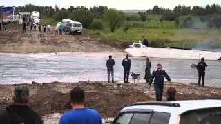 Амурская область, Новокиевский увал, мост через реку (потоп 2013)