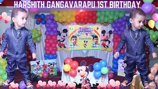 Harshith Gangavarapu first birthday celebrations || First Birthday || Birthday Theme || Baby Boy