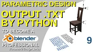 Blender Geometry Nodes Parametric Design - Output .txt File By Using Python