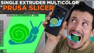 Multipass Multicolor using Prusa Slicer // Single Extruder Multicolor 3D Printing