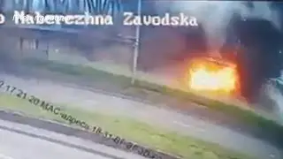 Rocket attack on the railway bridge in Dnepropetrovsk