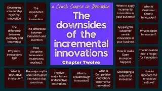 What are the downsides of the incremental innovations?| Crash course on Innovation Part 12