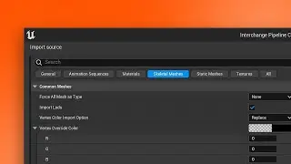 UNREAL ENGINE 5.1: NEW IMPORT PANEL