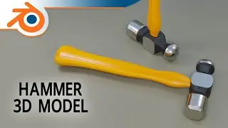 Hammer 3D Model - Blender Tutorial