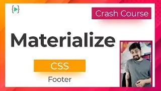 Footer and assignment in materialize CSS