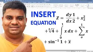 How To Insert Equation In Word - [ MAC ]