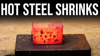 Steel shrinks when it gets hot. Thats NOT Normal.