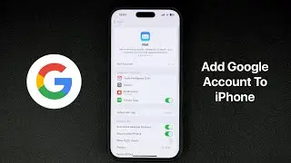 How To Add Google Account To iPhone 16 | Add Gmail To Mail App