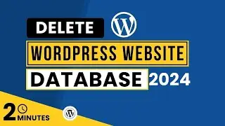 How To Delete WordPress Database 2024 | Remove Database PhpMyAdmin