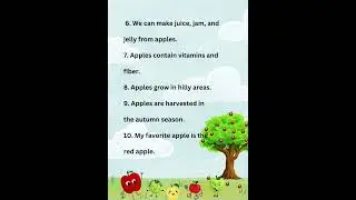 10 lines on Apples in English | Few lines on apple | All about Apples | Apple fruit | #Appleesaay