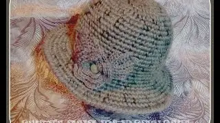 Теплая шляпка крючком. Часть 1 - донышко .Crochet hat with fields