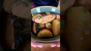 Giyu Tomioka's simmered Salmon with Daikon! #salmon #giyutomioka #demonslayer #shorts