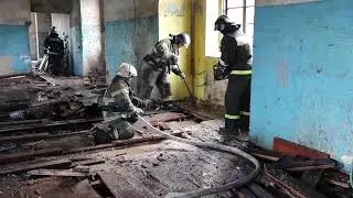 В Полесске загорелся замок 14 века Лабиау