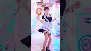 Cute Maid Dance in Game Center 😍 Maid Girl Cosplay 