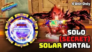 Solo SECRET SOLAR Portal ☆ with JADEFIRE UPDATE 4.2 in Anime Defenders ROBLOX 🇮🇩