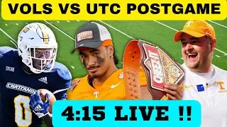 TENNESSEE FOOTBALL POST GAME UT CHATTANOOGA MOCS, VOLS FOOTBALL,