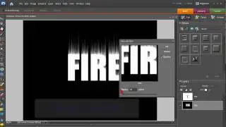 How To Create Fire Text In Photoshop Elements - Part 1 of 4