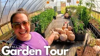 The BEST Fall Garden I've EVER Had!!  Greenhouse Update & Fall Garden Tour