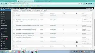 How to delete multiple blog posts from wordpress website?