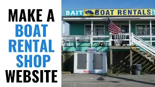 HOW TO MAKE A BOAT RENTAL SHOP WEBSITE (WIX WEBSITE BUILDER TUTORIAL 2024)